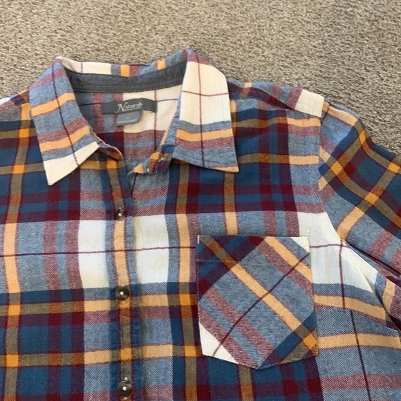 Natural Reflections Flannel Button-Up - Picture 3 of 5
